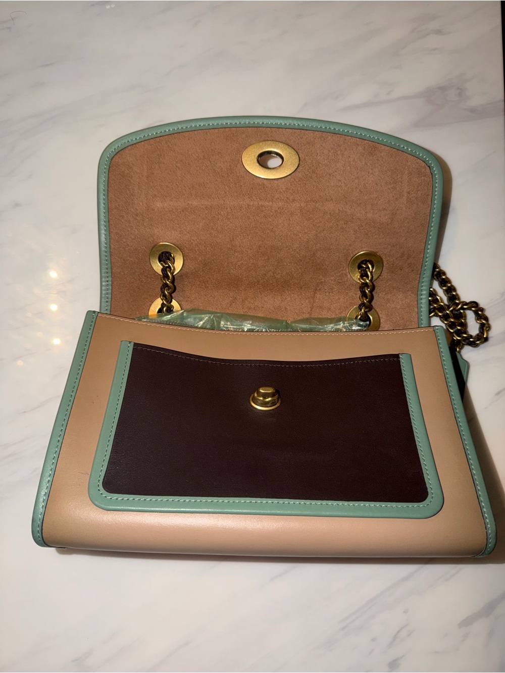 Coach Madison Color-block Chain Bag - Picture 10 of 13
